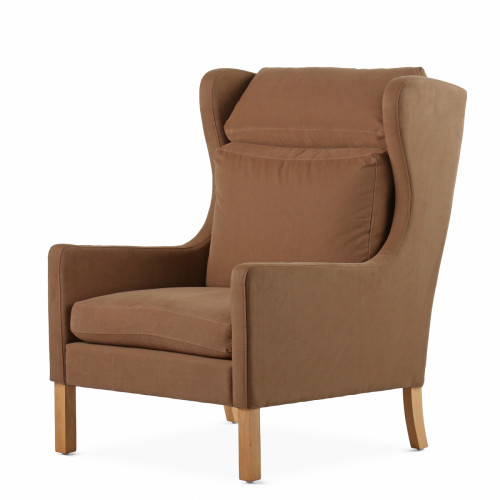 кресло wingback коричневый в Мурманске