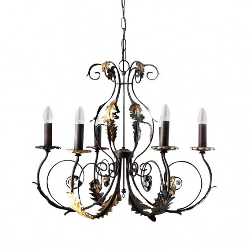 люстра 4962/6_v0580 от mm lampadari коричневая в Мурманске