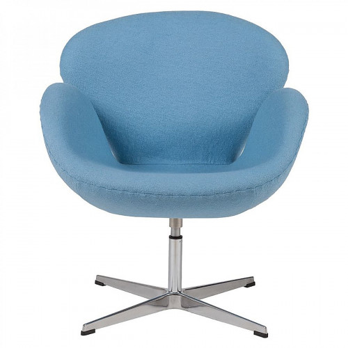 кресло swan chair шерсть голубое в Мурманске