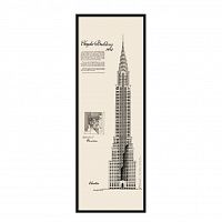 постер chrysler building черный в Мурманске
