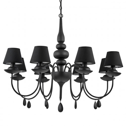 подвесная люстра ideal lux blanche sp8 nero в Мурманске