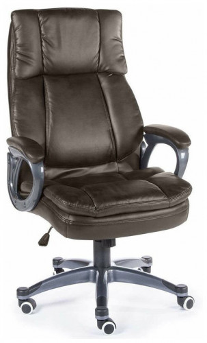 кресло для руководителя norden chairs мэдисон, обивка: искусственная кожа, цвет: экокожа темно-коричневая в Мурманске