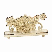 подставка для визиток pewter flower белая в Мурманске