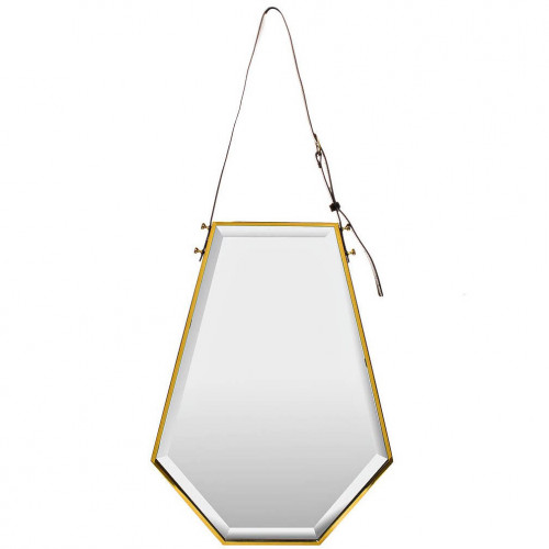 зеркало на ремне золотое шестиугольное 50х67 см в Мурманске