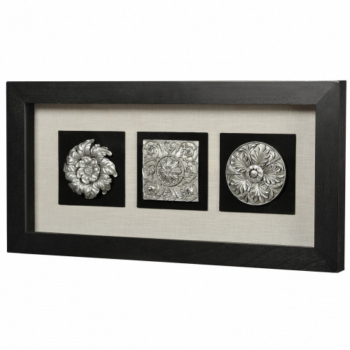 панно "вертикальный декор 1 (черная рама)" в Мурманске