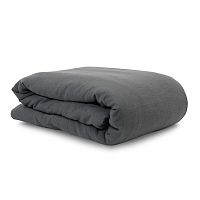 пододеяльник изо льна темно-серого цвета essential 150х200 в Мурманске