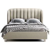 кровать двуспальная 180х200 серая tulip в Мурманске