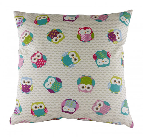 подушка с принтом owl print pink в Мурманске