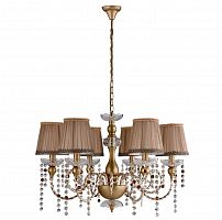 подвесная люстра crystal lux alegria sp6 gold-brown в Мурманске