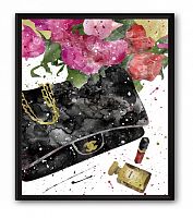 постер сумка чёрная chanel а4 в Мурманске