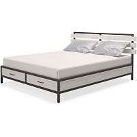 кровать двуспальная 160х200 белая neo loft в Мурманске