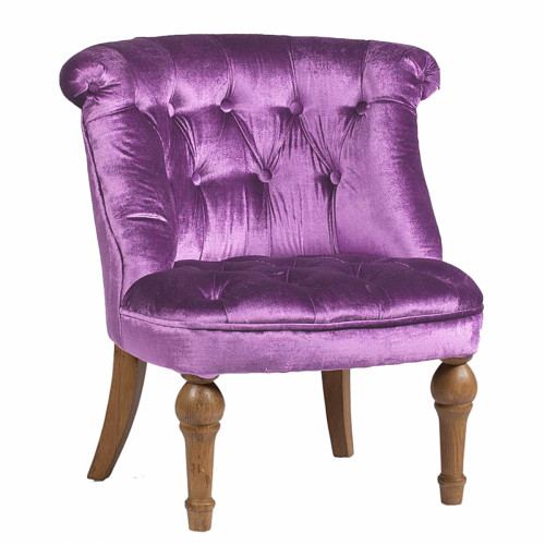 кресло sophie tufted slipper chair лиловое в Мурманске