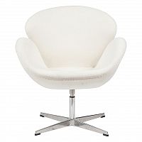 кресло swan chair белое в Мурманске