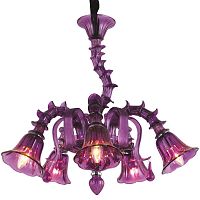 подвесная люстра arte lamp corno a8023lm-5cc фиолетовая в Мурманске