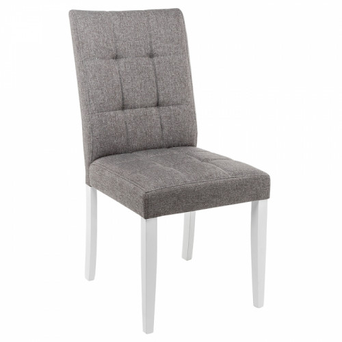 стул деревянный madina white / fabric pebble в Мурманске
