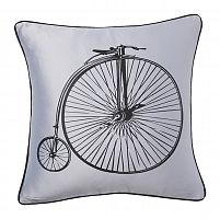 подушка с ретро-велосипедом retro bicycle grey в Мурманске