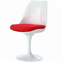 стул eero saarinen style tulip chair красная подушка в Мурманске