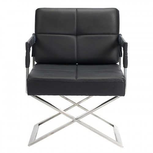 кресло aster x chair кожа черное в Мурманске