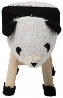 kare design пуф panda, коллекция "панда" 40*35*27, полиэстер, полиуретан, сосна, белый в Мурманске
