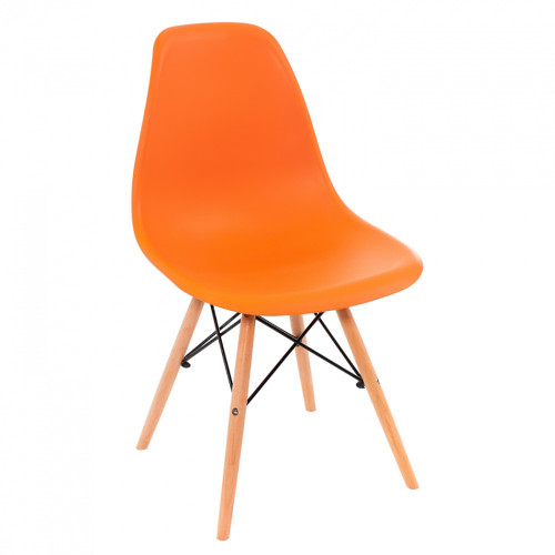 стул деревянный eames pc-015 оранжевый в Мурманске