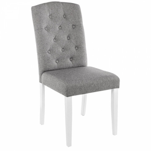 стул деревянный menson white / fabric pebble в Мурманске