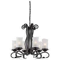 подвесная люстра arte lamp scroll a7915lm-6bk в Мурманске