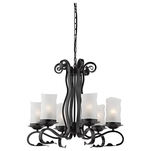 подвесная люстра arte lamp scroll a7915lm-6bk в Мурманске