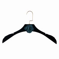 вешалка-плечики chanel черная с синим цветком для женской одежды в Мурманске