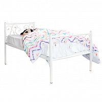 кованая кровать детская 70х160 белая лацио kids в Мурманске