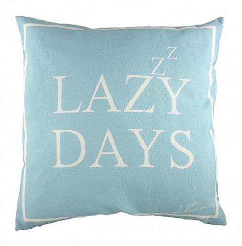 подушка с надписью lazy days в Мурманске