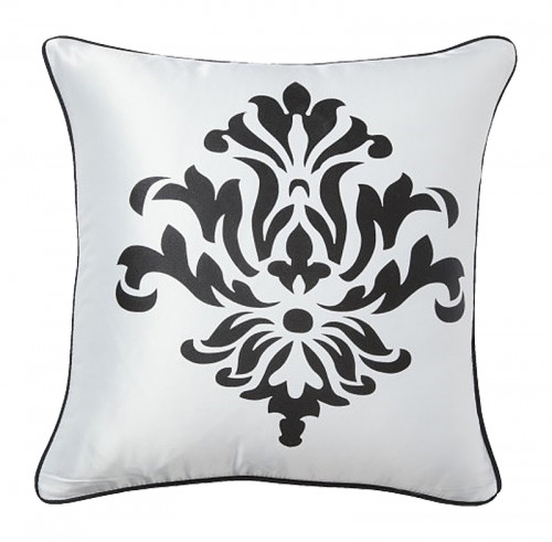 подушка с геральдическими лилиями fleur de lys ii white в Мурманске