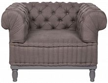 кресло club chair серое в Мурманске