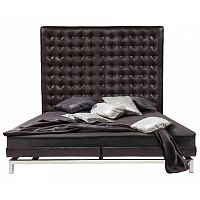 кровать двуспальная 180х200 коричневая из экокожи boss bed в Мурманске