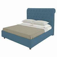 кровать двуспальная 160х200 морская волна из велюра sweet dreams в Мурманске