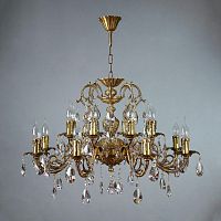 подвесная люстра ambiente alicante 8888/8+8 ab tear drop бронза в Мурманске