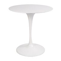 стол eero saarinen style tulip table top mdf d70 глянцевый белый в Мурманске