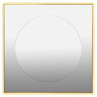 зеркало золотое квадратное 80х80 см с центральной круглой вставкой в Мурманске
