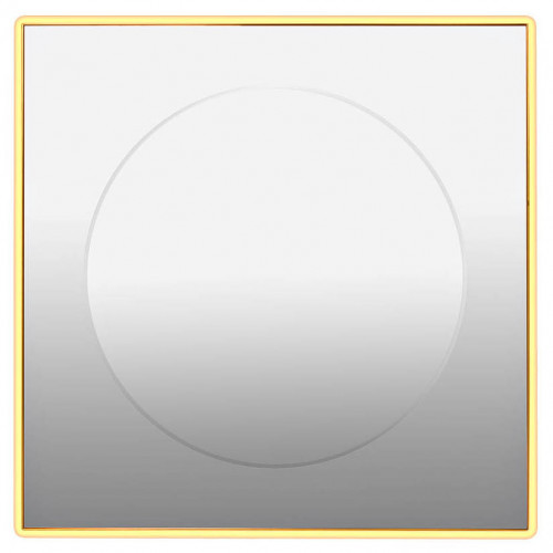 зеркало золотое квадратное 80х80 см с центральной круглой вставкой в Мурманске