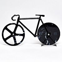 нож для пиццы из нержавеющей стали the fixie, черный мрамор в Мурманске