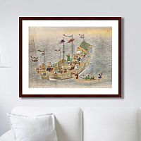 картина: scenes of traders in nagasaki, 1750г. в Мурманске