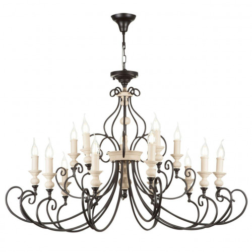 подвесная люстра maytoni karina h631pl-15b бежевая в Мурманске