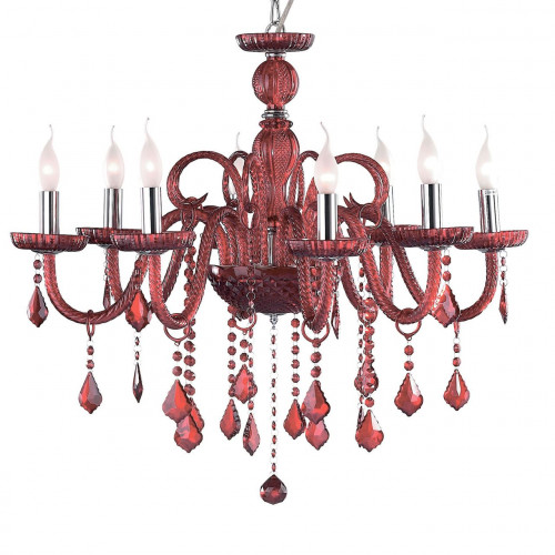 подвесная люстра ideal lux giudecca sp8 rosso в Мурманске