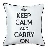 подушка с надписью keep calm and carry on в Мурманске