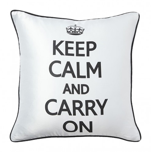 подушка с надписью keep calm and carry on в Мурманске