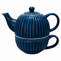 чайник с чашкой alice dark blue в Мурманске