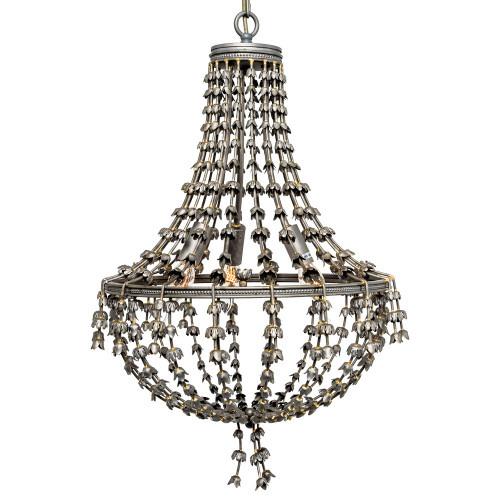 люстра «адела» темное серебро с золотистыми деталями в Мурманске