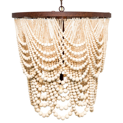 люстра «вандербилт» бусины из древесины нанизанные на нити в Мурманске