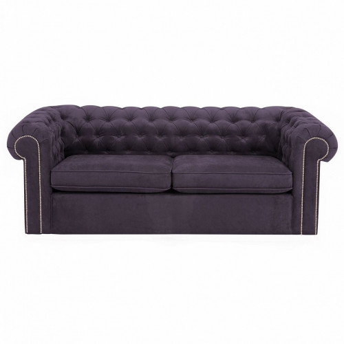 диван chesterfield прямой фиолетовый в Мурманске