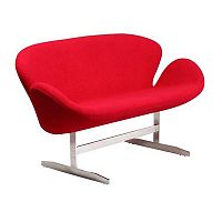 диван swan sofa прямой красный в Мурманске