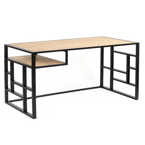 рабочий стол millenium lite black светлый дуб в Мурманске